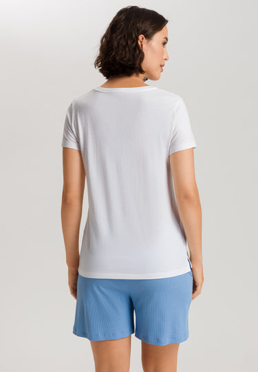 Sleep And Lounge Relaxed V-Neck Top | White 74842-101